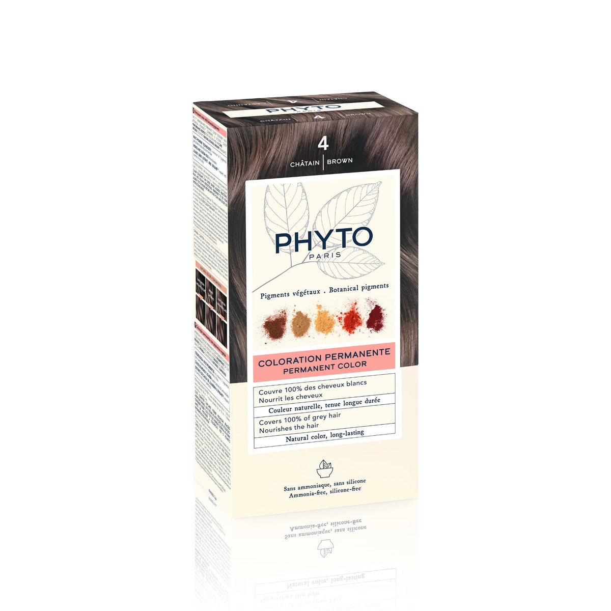 PHYTO Phytocolor Permanent Hair Colour 4.77 Intense Chestnut Brown packaging front view