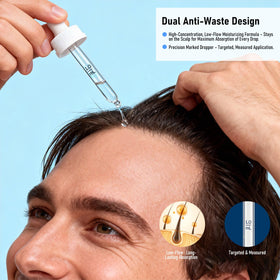 PickClub 5% Minoxidil Hair Regrowth Serum application on scalp