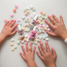 Piggy Paint Glitter Topcoat Nail Polish 0.5 oz ingredients list