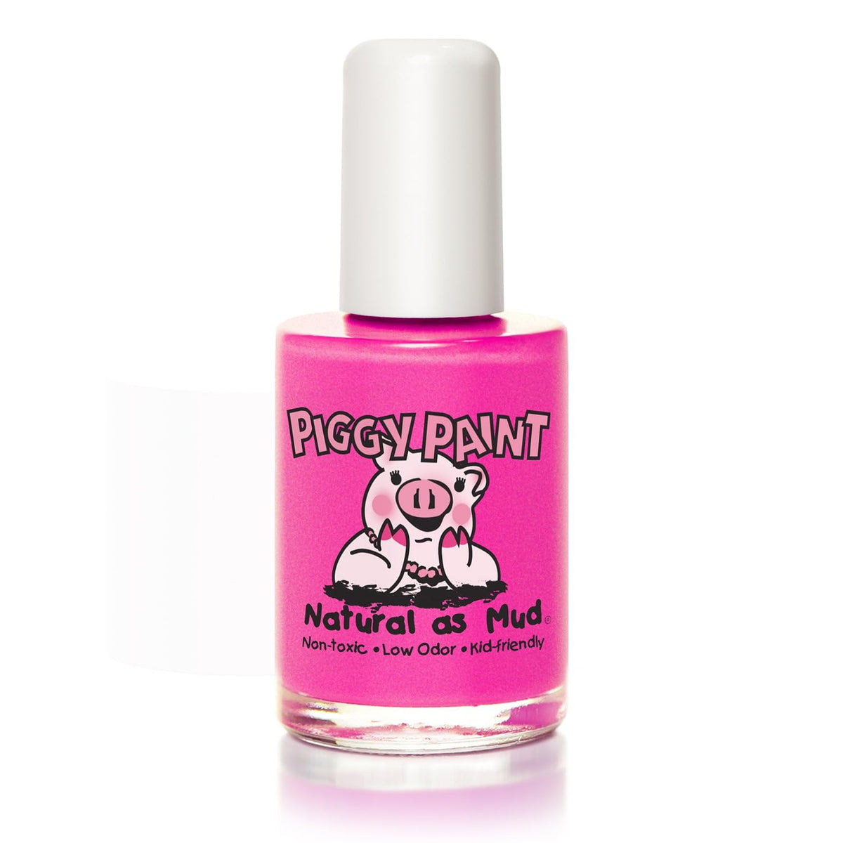 Piggy Paint LOL Neon Magenta Nail Polish 15ml front view