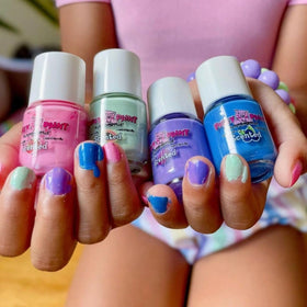 Piggy Paint nail polish bottle showing water-based formula