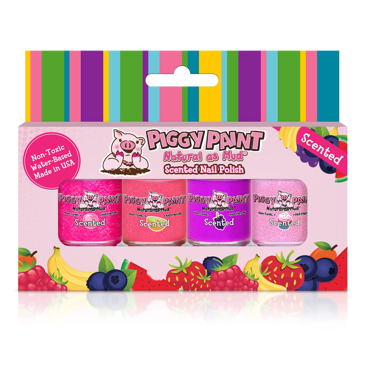 Piggy Paint Nail Polish Lucky Lollipop set with four bottles