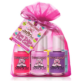 Piggy Paint Nail Polish Set with six bottles in vibrant colours