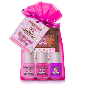 Piggy Paint Rainbow Party Nail Polish set with three bottles