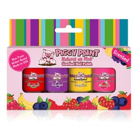 Piggy Paint Scented Non-Toxic Nail Polish 4 Pack front view