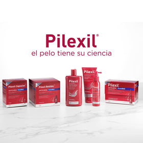 PILEXIL Anti-Hair Loss Shampoo 300mL in bathroom setting