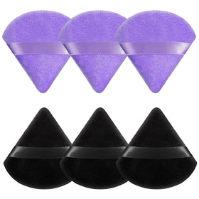 Pimoys 6 Pcs Triangle Makeup Sponge Powder Puff Set in case