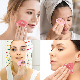 Pimoys powder puff packaging with 6 pieces