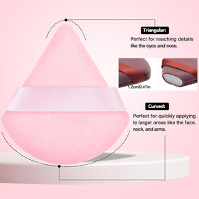 Pimoys Powder Puff triangle shape close-up