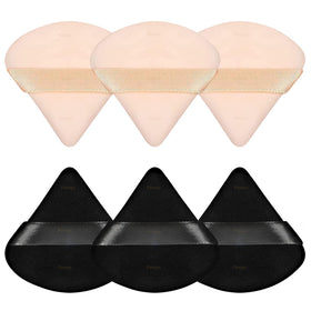 Pimoys Powder Puffs 6 Pack assorted colours front view