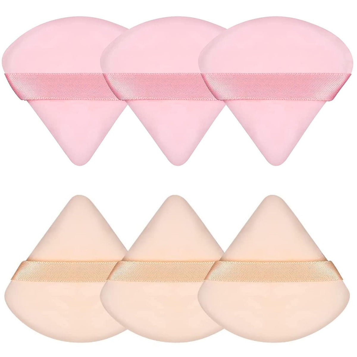 Pimoys triangle makeup sponge powder puff set in assorted colours