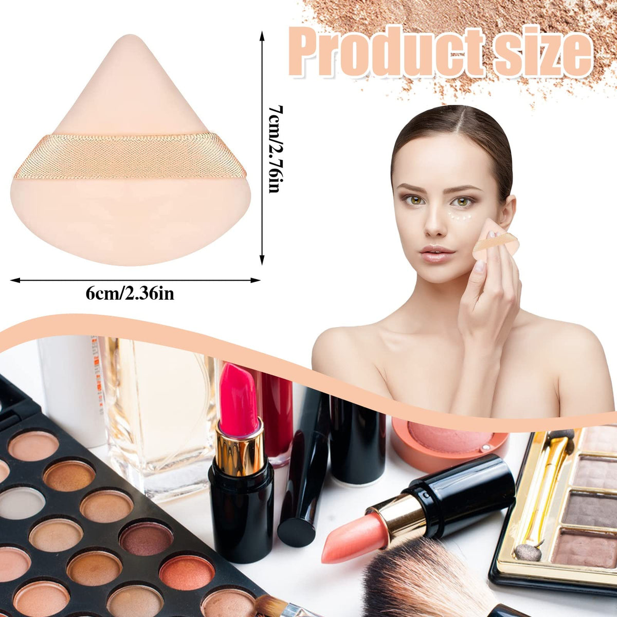 Pimoys triangle makeup sponge set packaging view