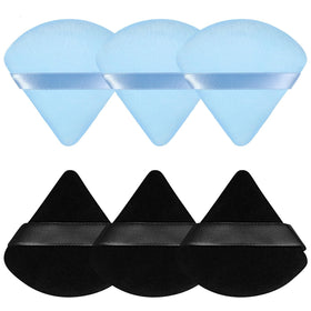 Pimoys Triangle Powder Puff Makeup Sponge Set - 6 pieces in packaging