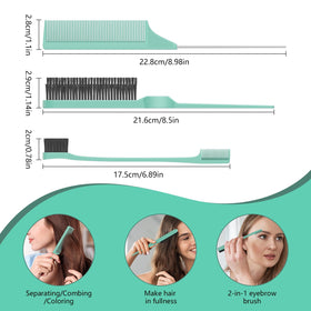 Pin tail comb from HEZ Curl Defining Brush Set