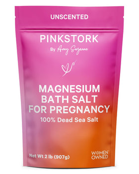 Pink Stork Pregnancy Bath Soak 2 lb packaging front view