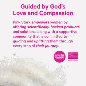 Pink Stork Pregnancy Bath Soak 2 lb with a foot soak setup