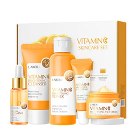 PIWINE Skincare Gift Set front view with all five products