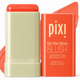 Pixi Blush Stick front view, hydrating cream blush in compact design
