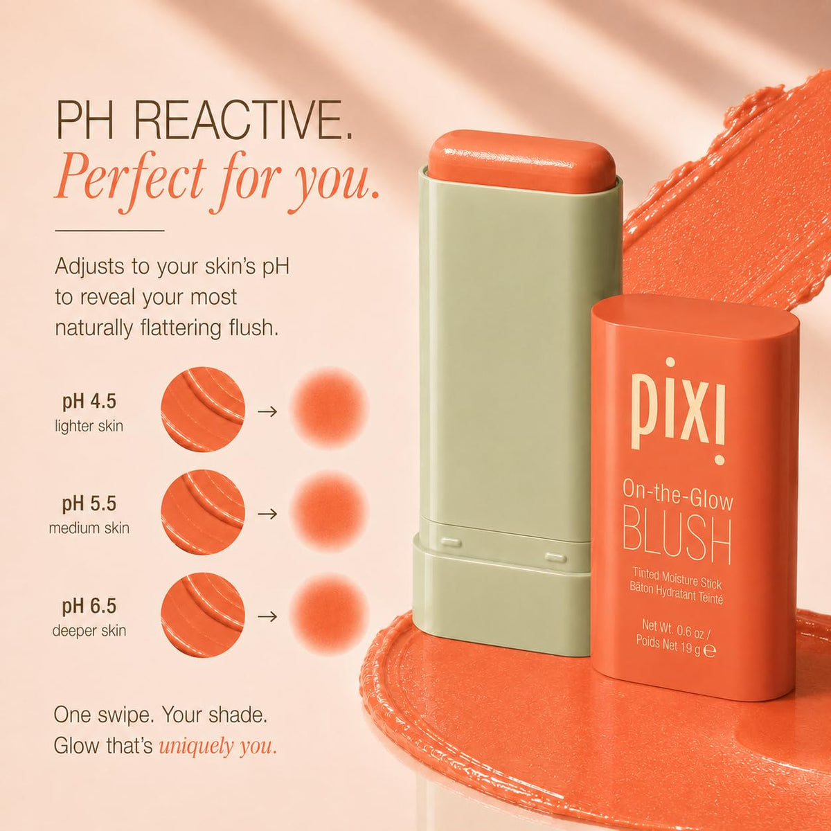 Pixi Blush Stick in a lifestyle setting, perfect for on-the-go