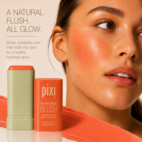 Pixi Blush Stick showing twist-up feature for easy application