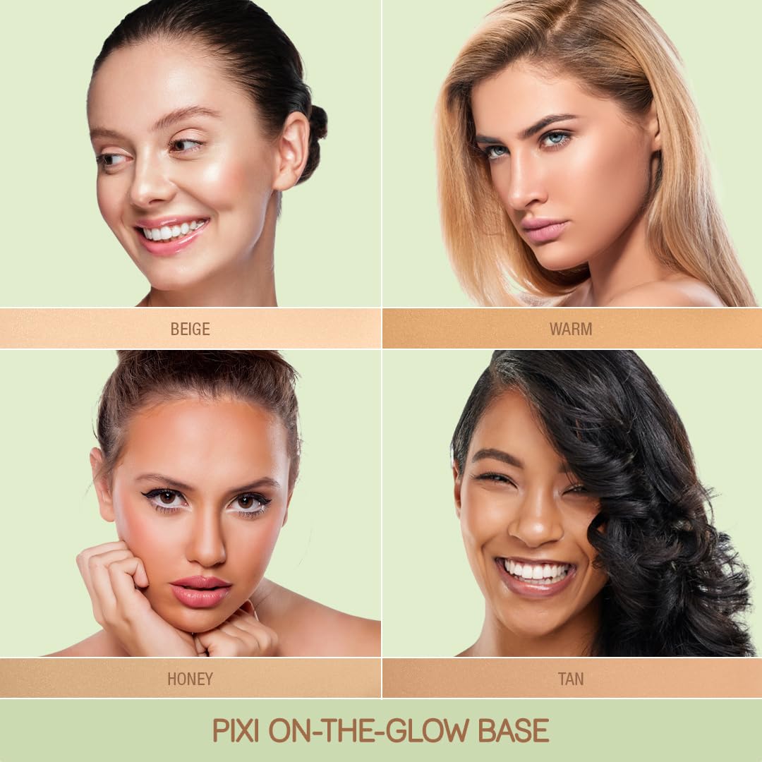 Pixi On-the-Glow Base Tinted Moisturiser Foundation Stick texture close-up