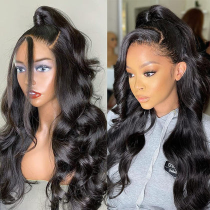 Pizazz 13x4 HD Transparent Lace Front Wig front view