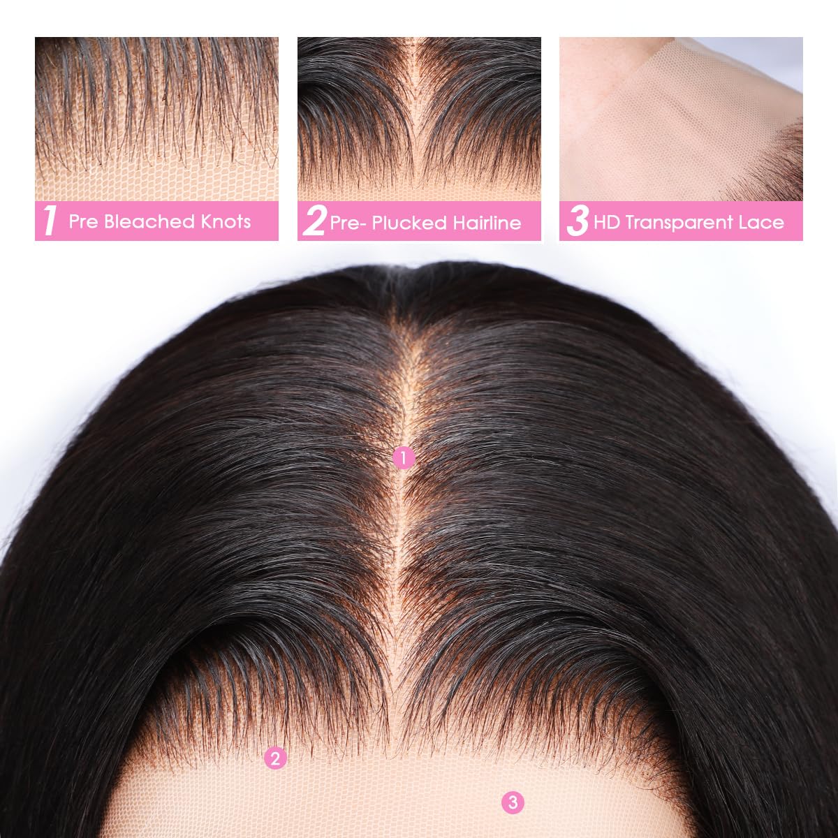 Pizazz 13x6 HD Lace Front Wig styled in a high ponytail