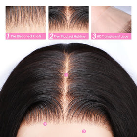Pizazz 13x6 Lace Front Wig Body Wave close-up of lace