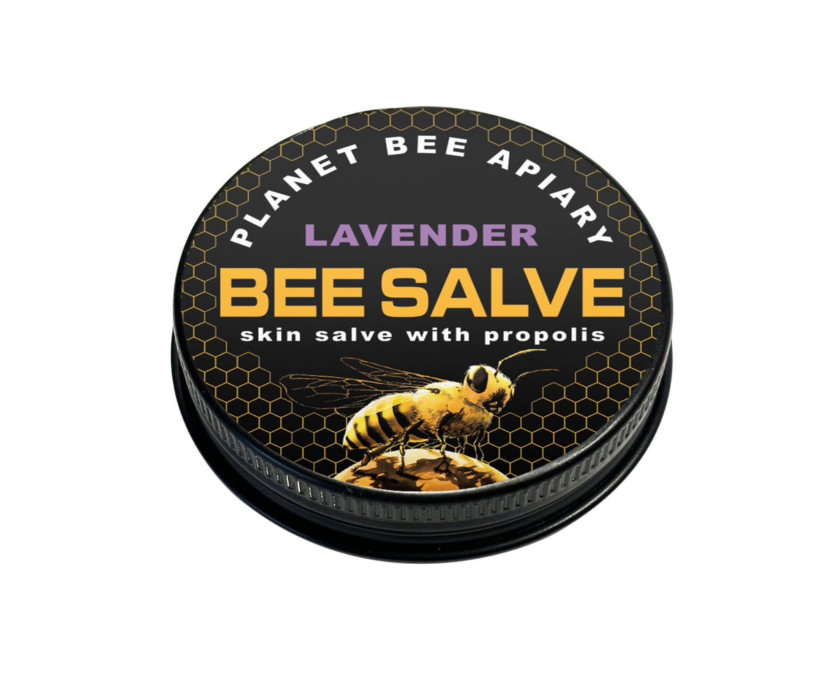 Planet Bee Apiary Lavender Bee Salve 1oz jar front view