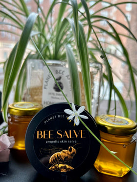 Planet Bee Apiary Lavender Bee Salve packaging