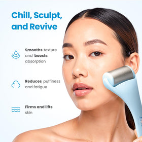 PLANTIFIQUE Ice Roller being used on the neck