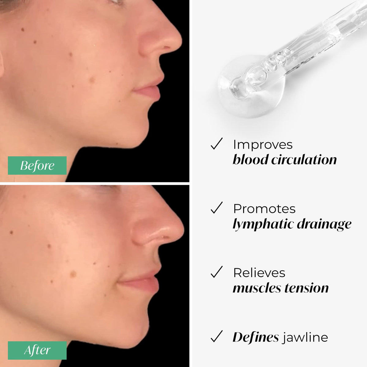 PLANTIFIQUE Jade Gua Sha Tool side view