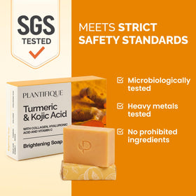 PLANTIFIQUE Kojic Acid & Turmeric Soap lather demonstration