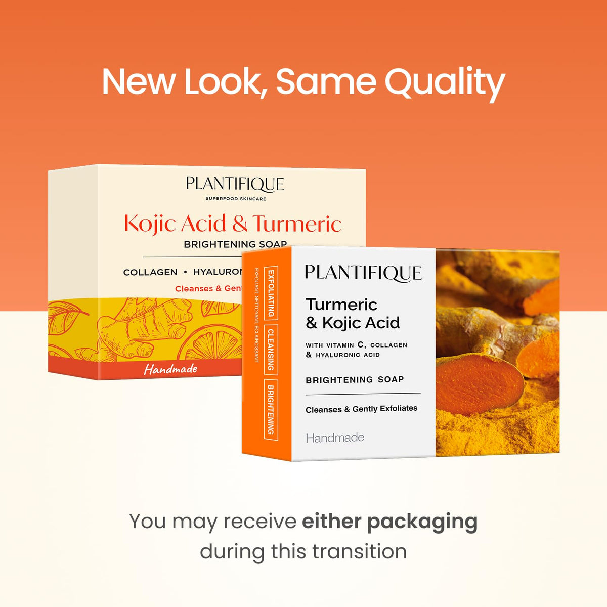 PLANTIFIQUE Kojic Acid & Turmeric Soap with ingredients list