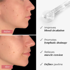 PLANTIFIQUE Rose Quartz Gua Sha tool side view