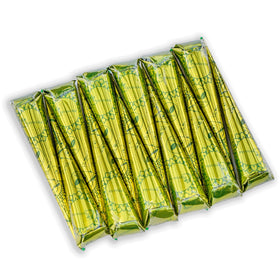 Plantovika henna cone pack of 12 with dark reddish brown paste