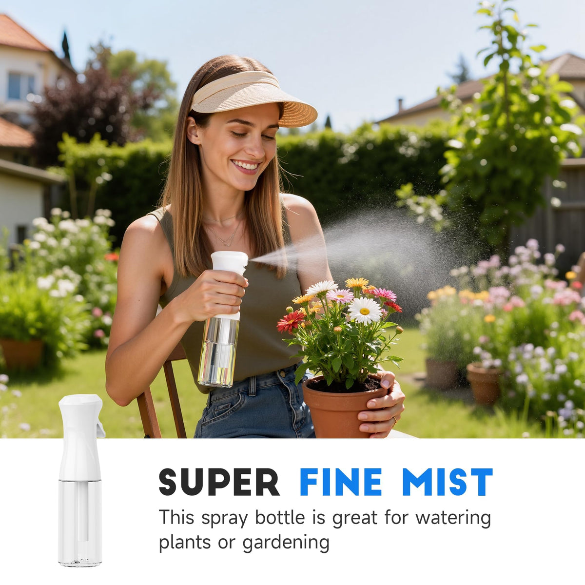 Plaode spray bottle used for hair styling