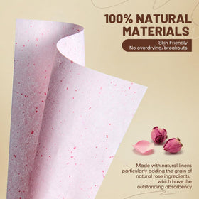 PleasingCare Large Face Oil Blotting Sheets dispenser showing single sheet