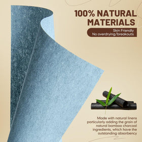 PleasingCare Large Face Oil Blotting Sheets individual sheet close-up