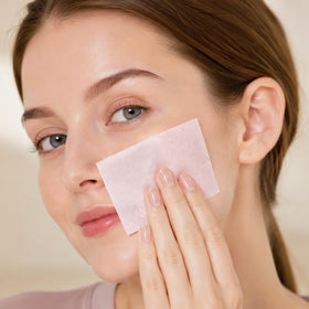 PleasingCare Large Face Oil Blotting Sheets open showing multiple sheets