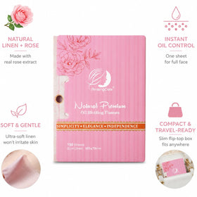 PleasingCare Large Face Oil Blotting Sheets packaging size comparison