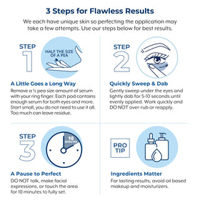 Plexaderm Eye Serum Pump showing ingredients list