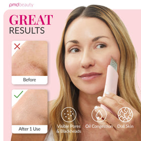 PMD Wave Pro Skin Spatula in use on facial skin