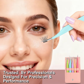 Pointed tip tweezer from LQOQA eyelash extension set