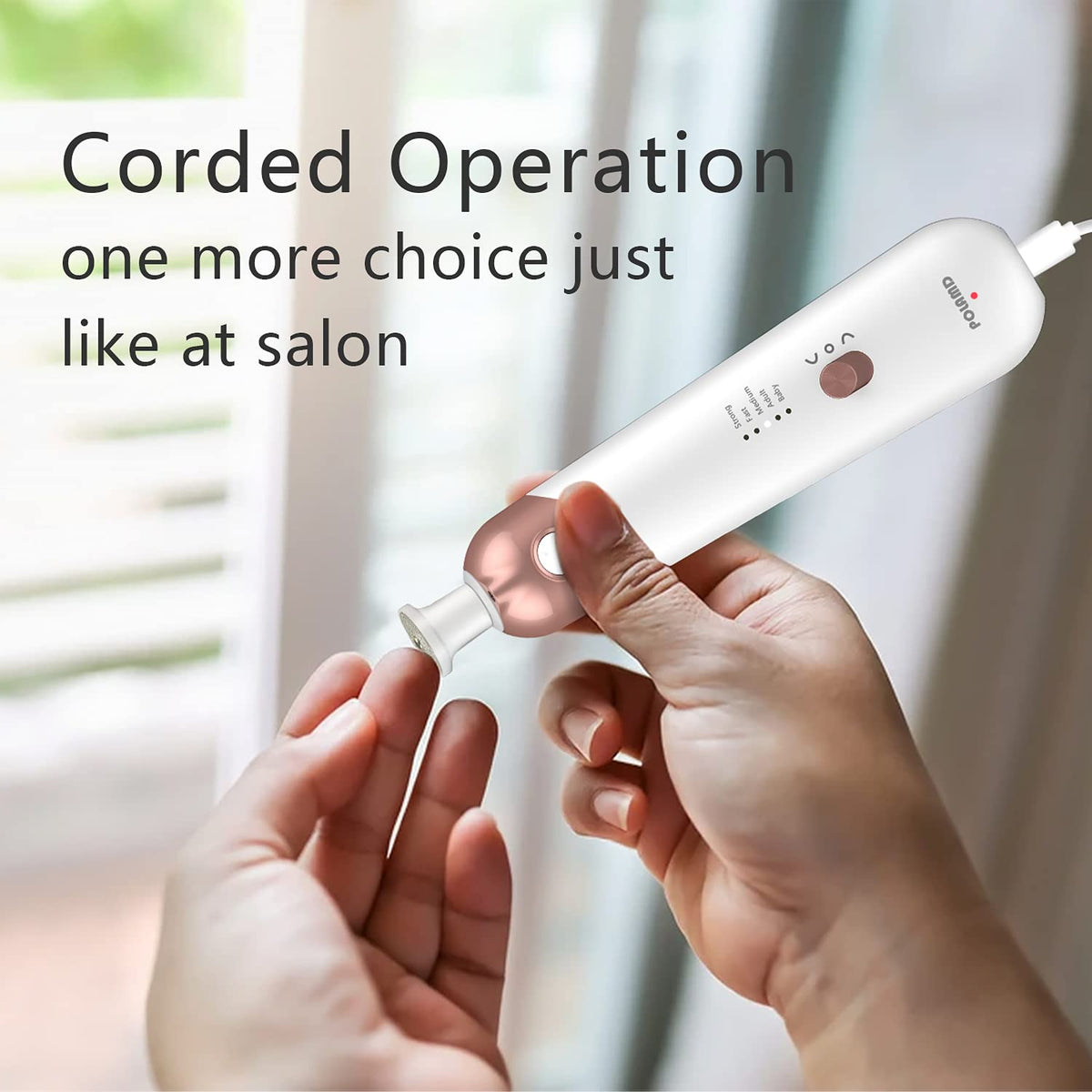 POLAMD Manicure Pedicure Kit with ergonomic design