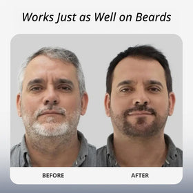 POLAR HAIR CARE Dark Brown Hair Dye Shampoo in use