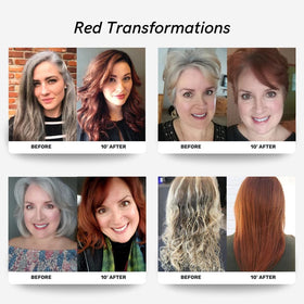 POLAR HAIR CARE Hair Dye Shampoo red bottle back view