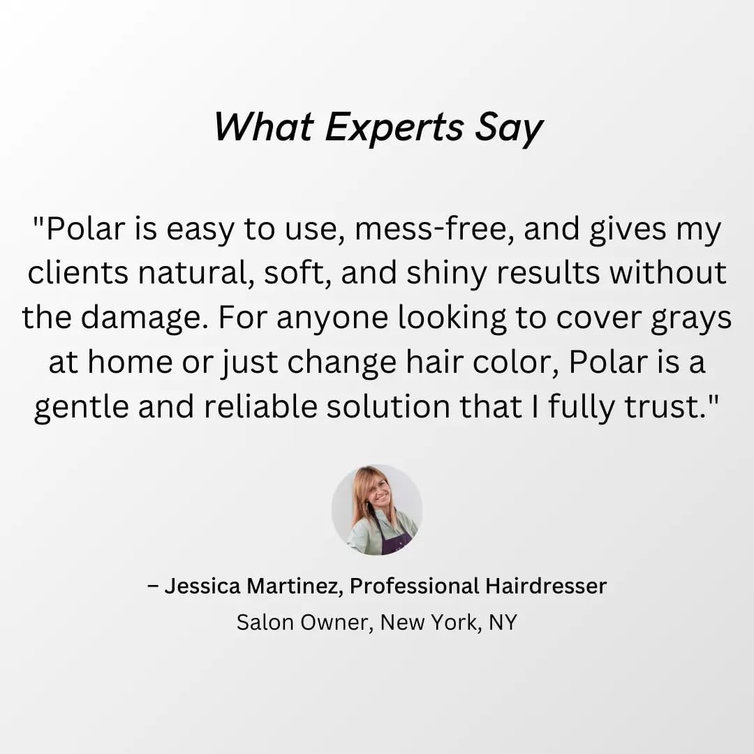 POLAR HAIR CARE Hair Dye Shampoo with hair care accessories