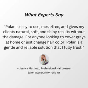 POLAR HAIR CARE Hair Dye Shampoo with hair care accessories