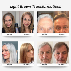 POLAR HAIR CARE Light Brown Hair Dye Shampoo application scene